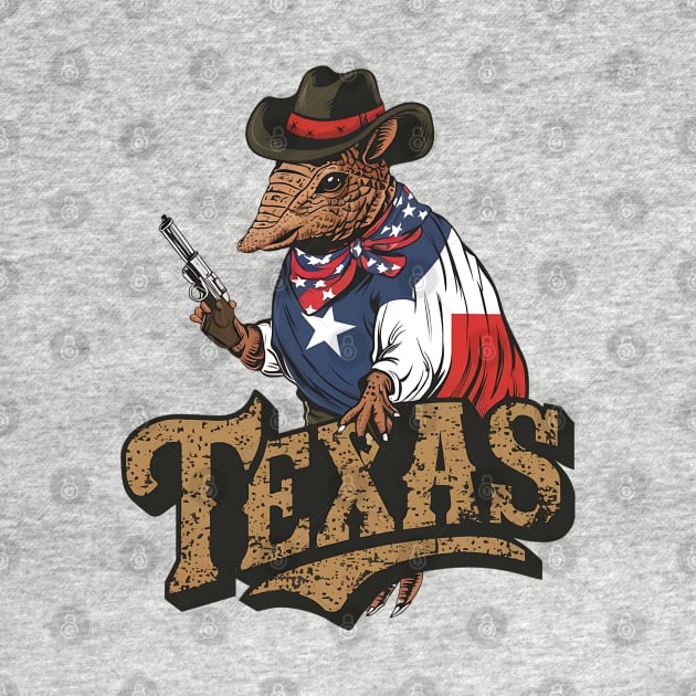 Vintage Armadillo - Texas Cowboy by Syntax Wear